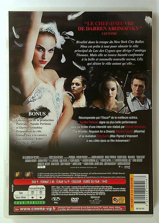 Dvd Black Swan film Darren Aronofsky Natalie Portman