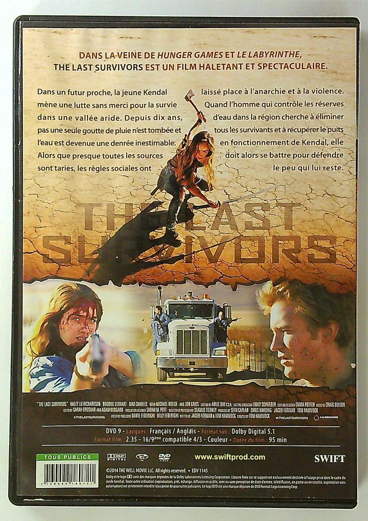 Dvd The Last Survivors Haley Lu Richardson Booboo Stewart
