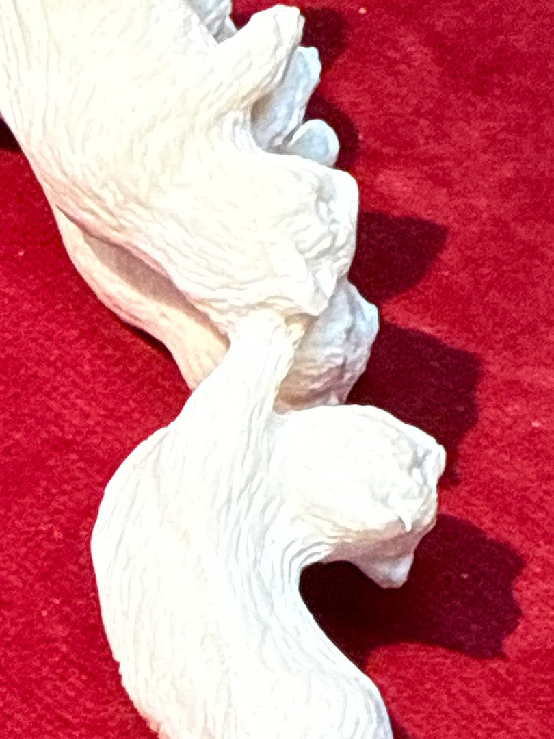 Figurine sculpture Os chats empâtes signée Lechat