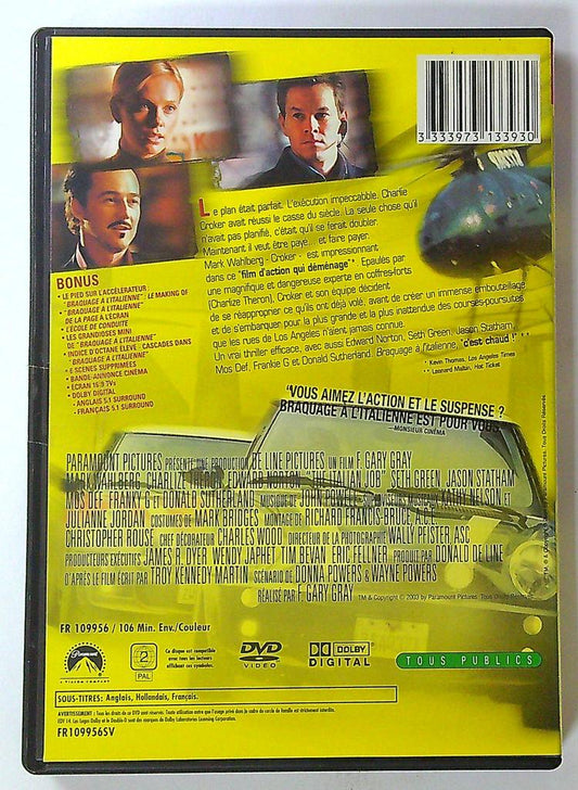Dvd Braquage à l'italienne Édition Collector Paramount