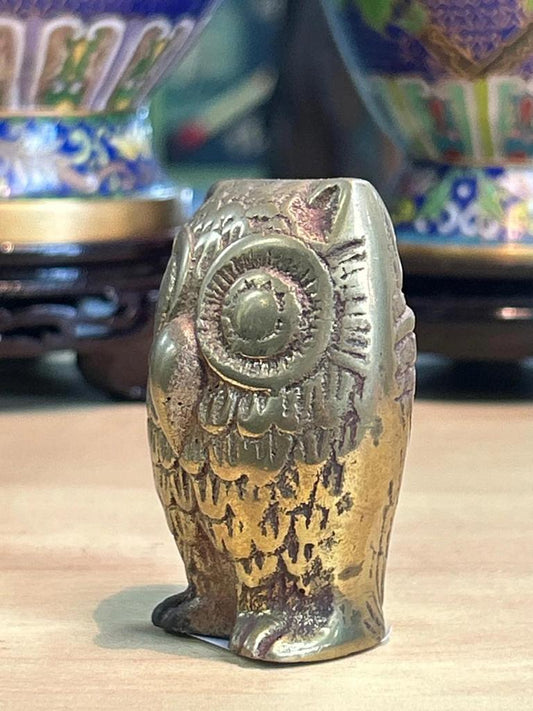 Statuette Chouette / Hibou en Laiton