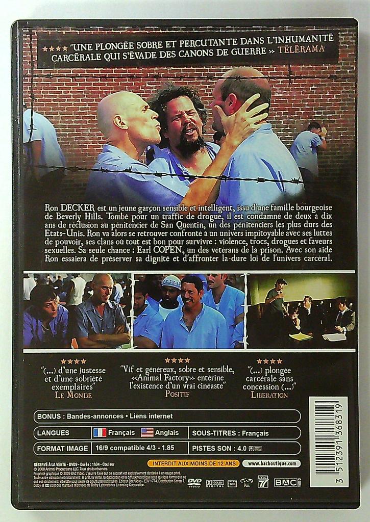 Dvd Animal Factory - Film de Steve Buscemi