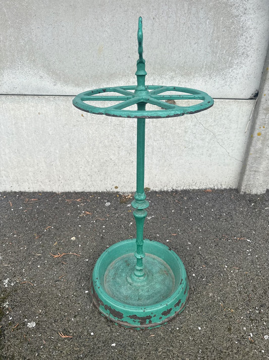 Porte Parapluie – Fonte – Vert – Vintage Style Ancien