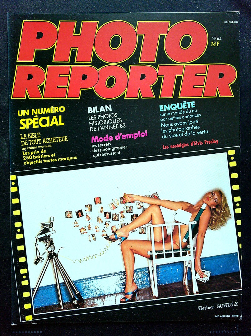 Affiche de Kiosque Plv Promo Magazine Photo Reporter N° 64 vintage spécial 1983
