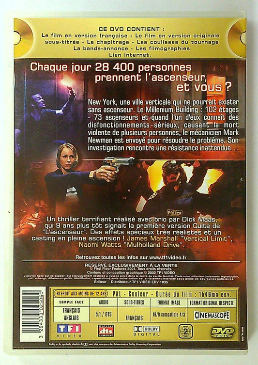 Dvd L'ascenseur Niveau 2 Film Fantastique Tf1 Vidéo