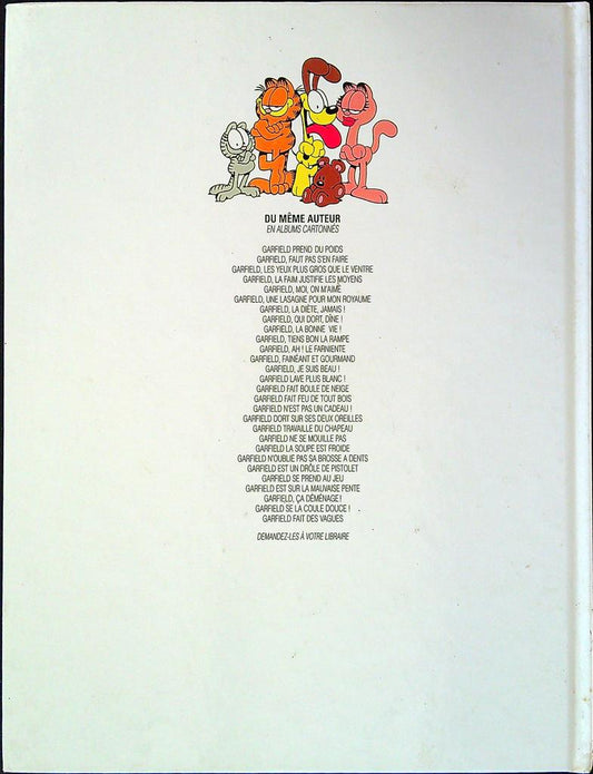 Bd Garfield – Jim Davis – Livres enfants – Se jette à l'eau