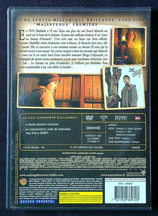 Dvd Un Long Dimanche de Fiançailles – Jean-pierre Jeunet – Divertissement – Film historique