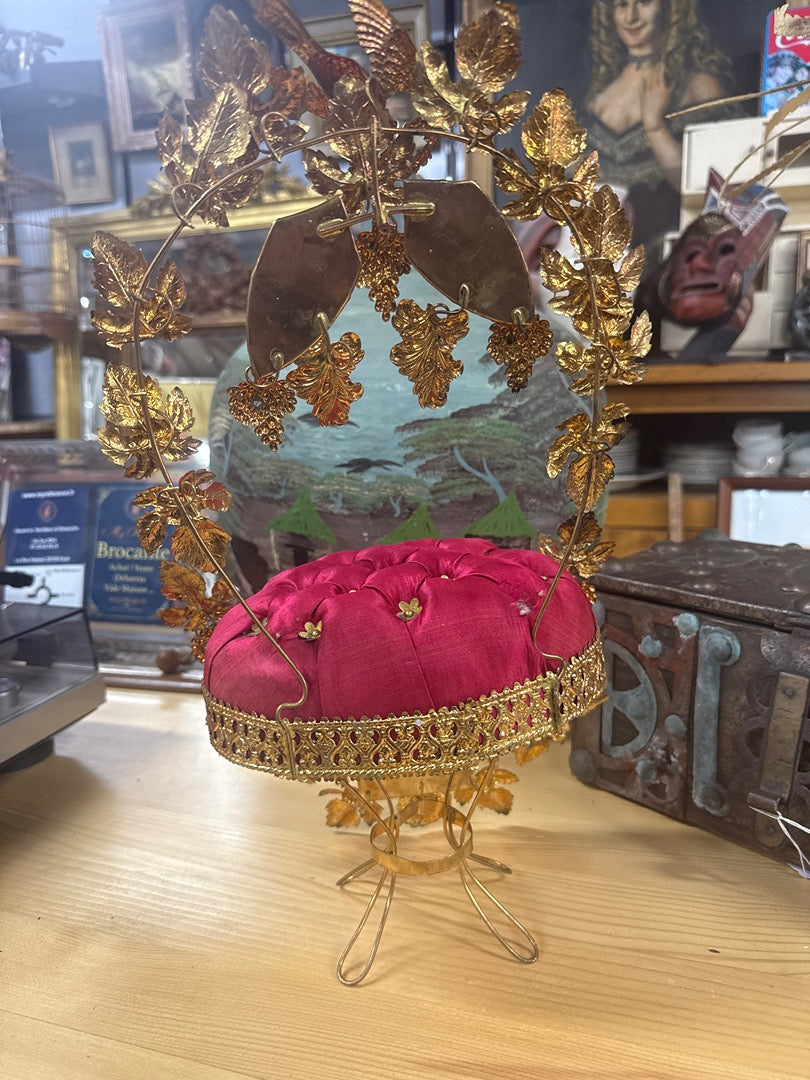 Porte-couronne de mariée – Napoléon Iii – Ornement – Laiton doré
