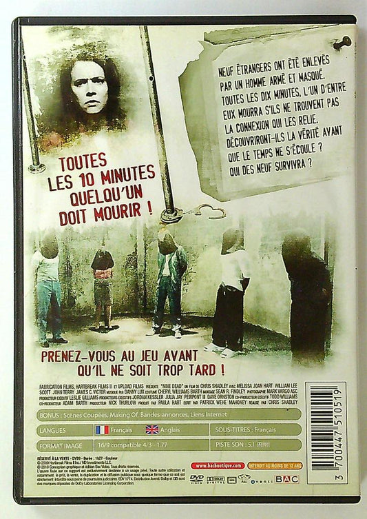dvd Nine Dead - Film Thriller Horreur