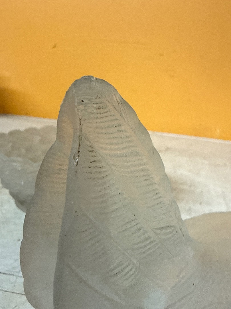 Coquetier – Poule en verre givré