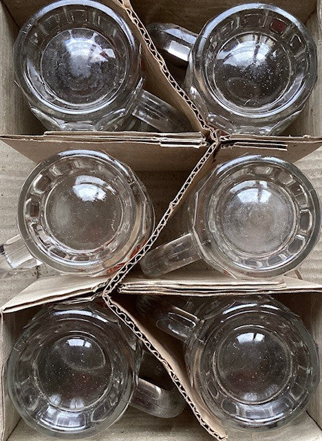 Ensemble De 6 Verres, Chopes, Bière Watneys Red, Ecriture Noir Et Rouge