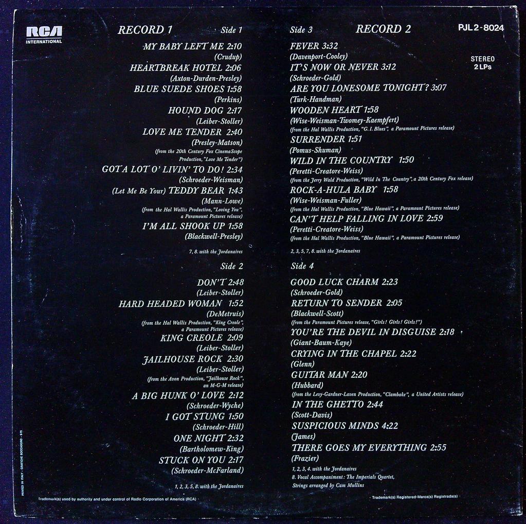 Vinyle Elvis Presley Elvis Forever 32 Hits Rca noir