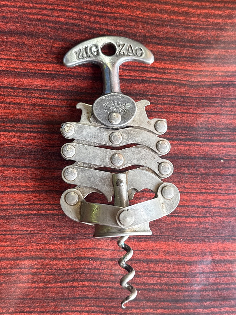 Tire-bouchon – Zig Zag – Bar Tools – Vintage extensible métal