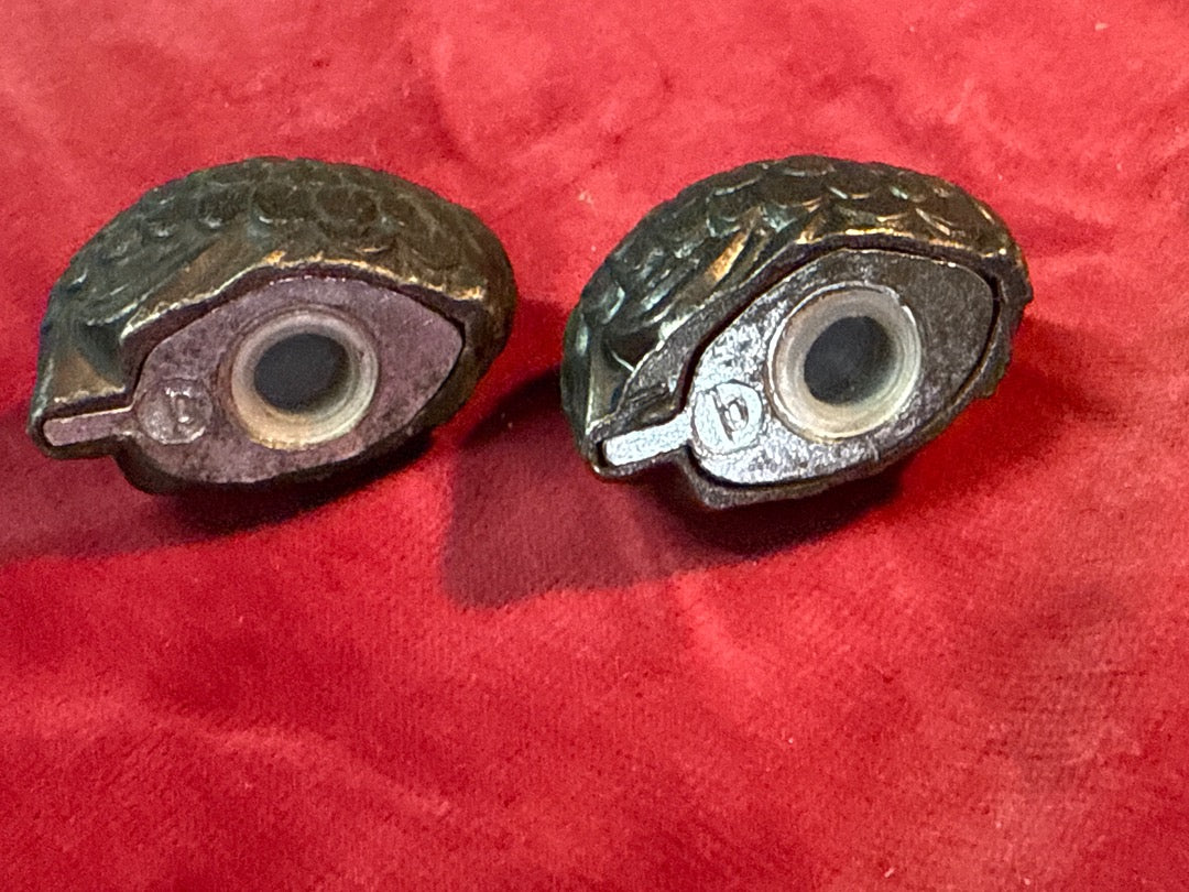 Salière poivrière – Étain – Cuisine – Oiseaux