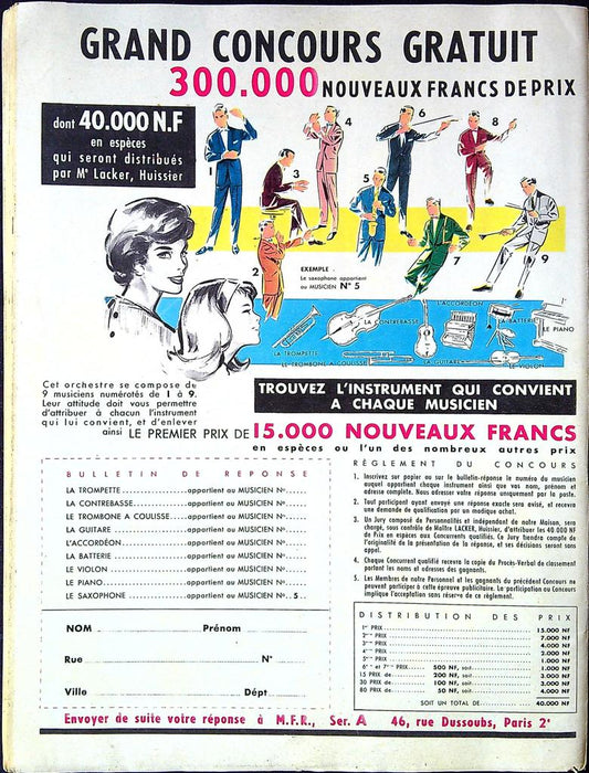 Magazine Festival N° 613 – Cinéma – Vintage 1961