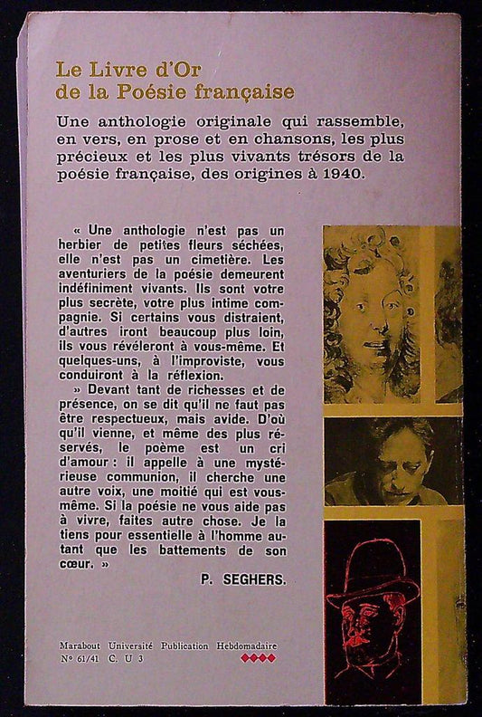 Livre – Marabout Université – Littérature – Le Livre d'or de la Poésie française