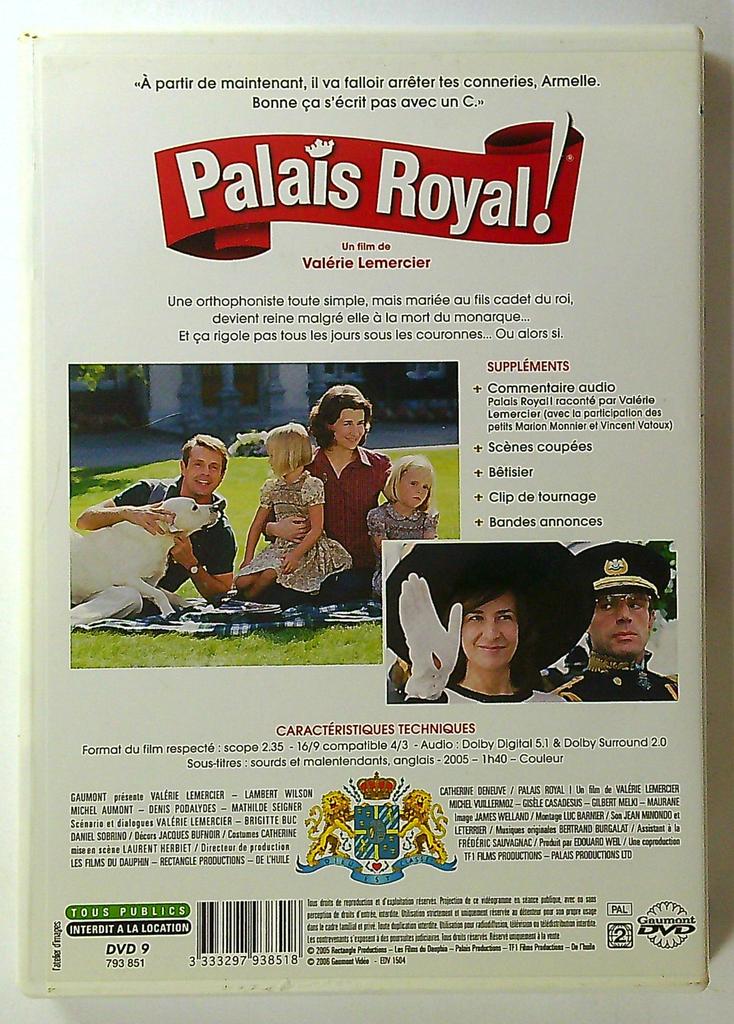 Dvd Palais Royal ! Valérie Lemercier Gaumont