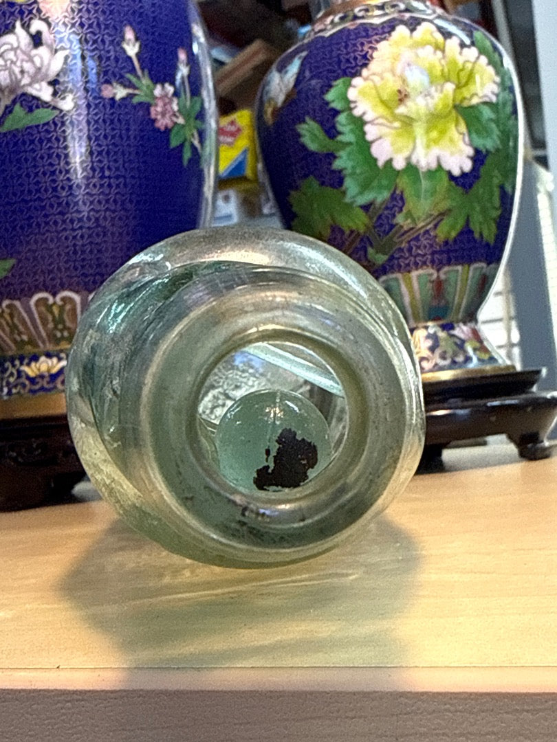 Bouteille Codd – Chetwynd Atherstone – Ornement – Verre vert ancien