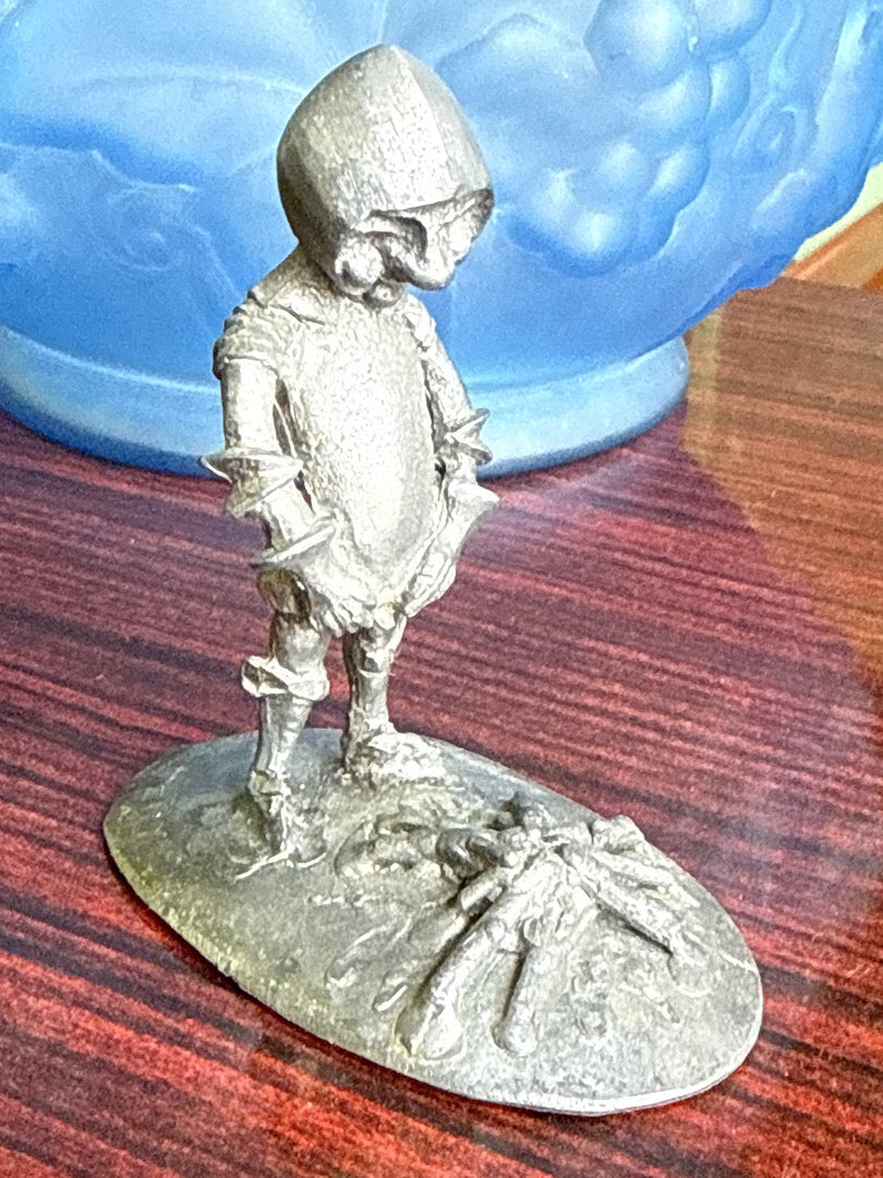 Figurine – Michel Laude – Bibelots – Lutin En Etain Vintage