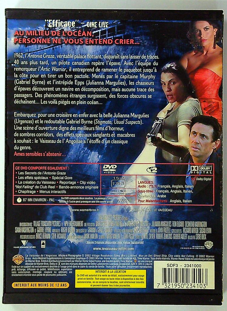 Dvd Le Vaisseau de l'angoisse Film Horreur Warner Bros