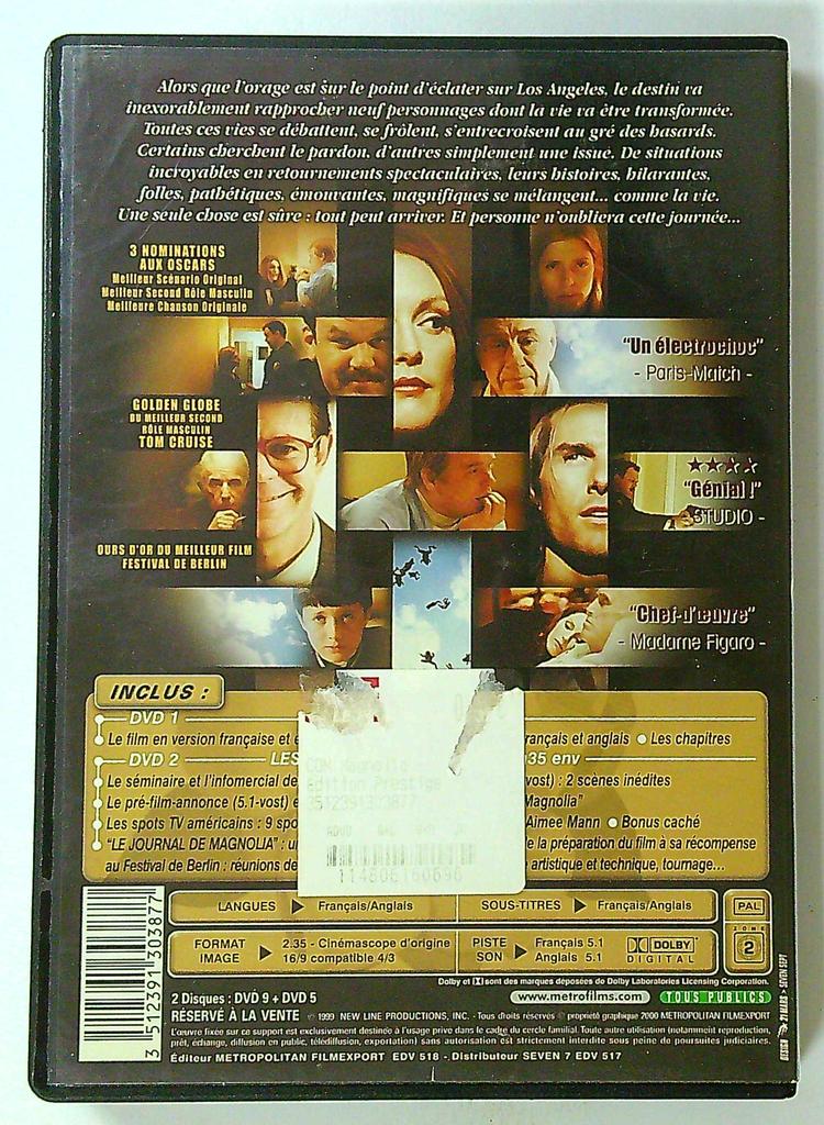 Dvd Magnolia Édition Prestige Metropolitan