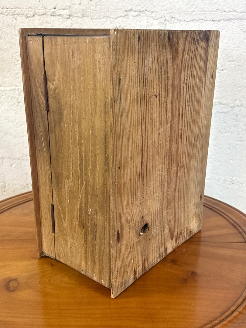 Boite de rangement en bois vintage – Coffret compartimente
