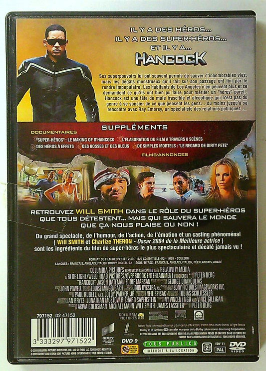 Dvd Hancock Will Smith Charlize Theron
