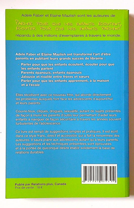 Parler aux Ados - Relations plus - Faber & Mazlish
