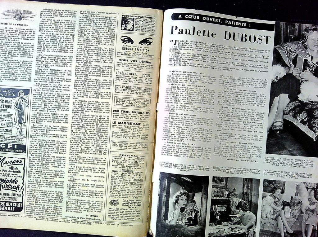 Magazine Festival N° 582 – Cinéma – Vintage Nicole Mirel