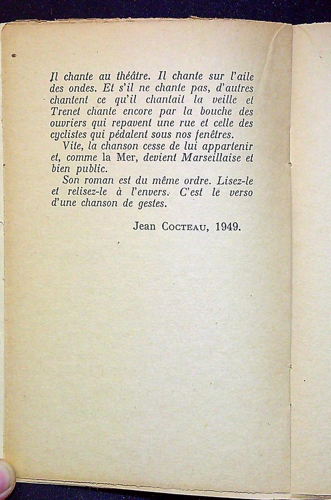 Livre La Bonne Planète Charles Trenet Éditions Brunier