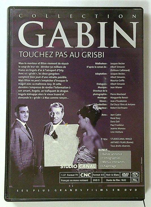 Dvd touchez pas au grisbi Collection Gabin