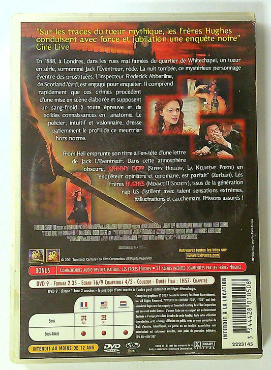 Dvd From Hell avec Johnny Depp et Heather Graham