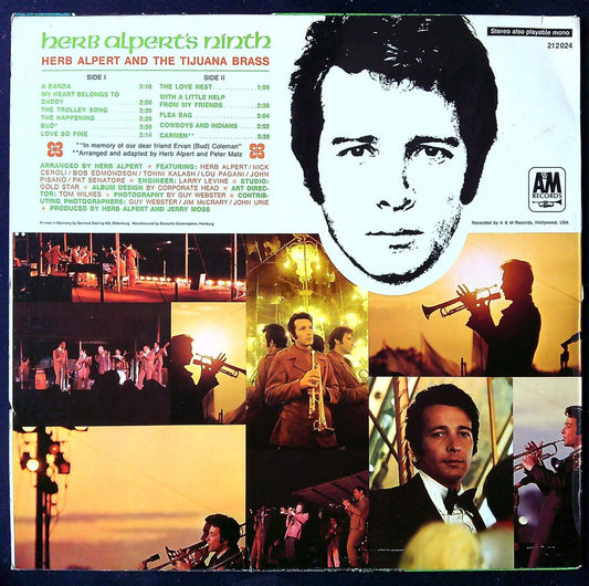 Vinyle Herb Alpert's Ninth A&m Records Vert