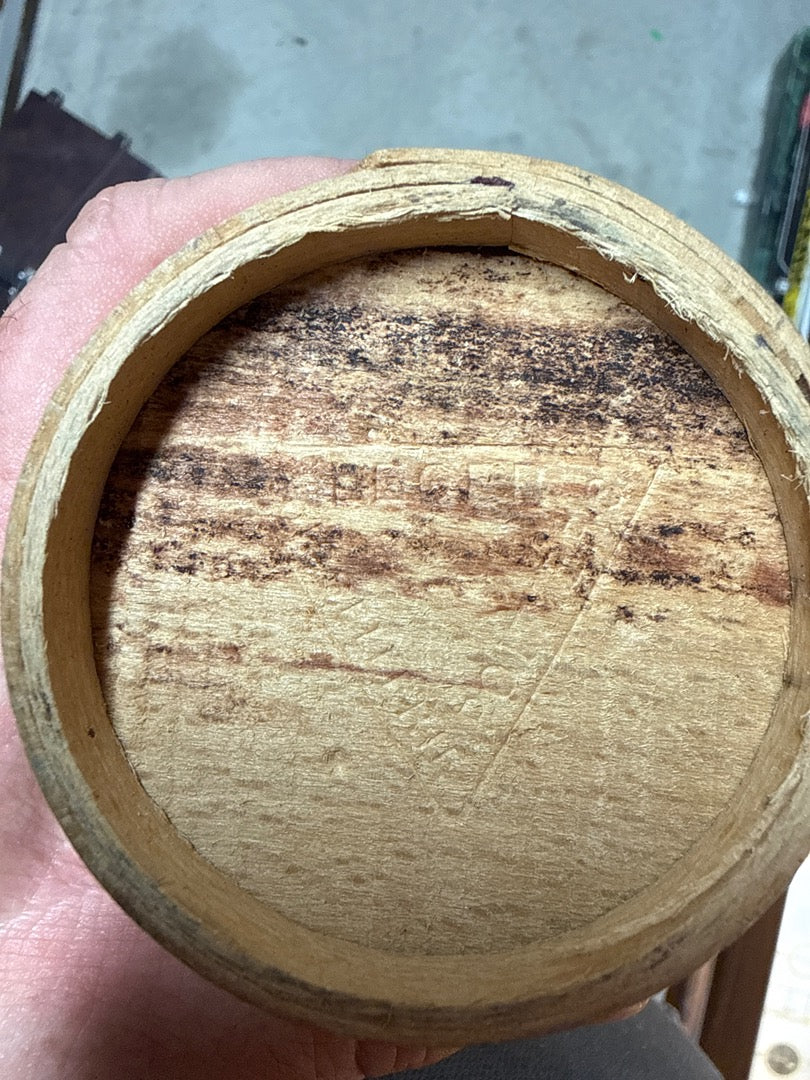 Mesure ancienne Double Décilitre – Récipient en bois