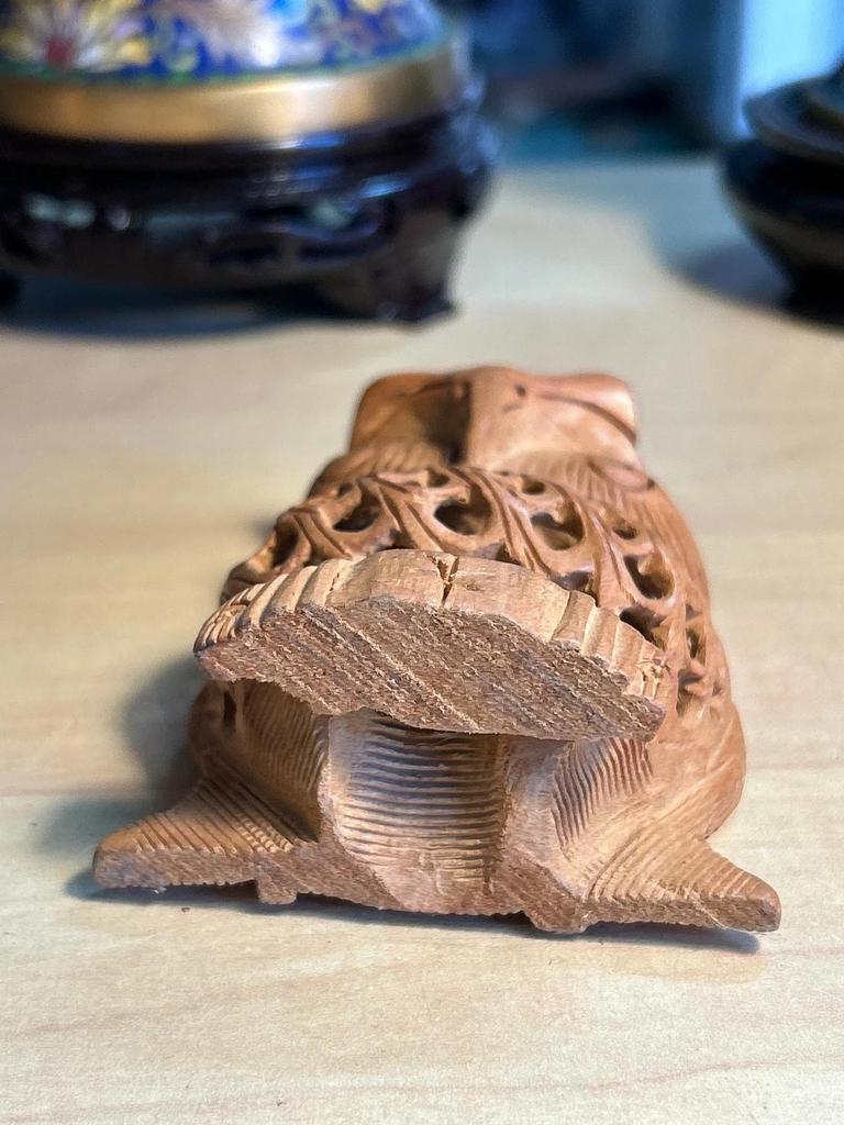 Statuette sculpté Chouette / Hibou en bois
