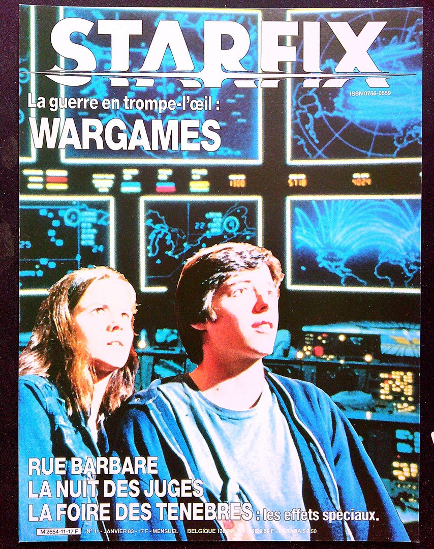 Affiche de Kiosque Plv Promo magazine Starfix N°1 Janvier 1983 Wargames