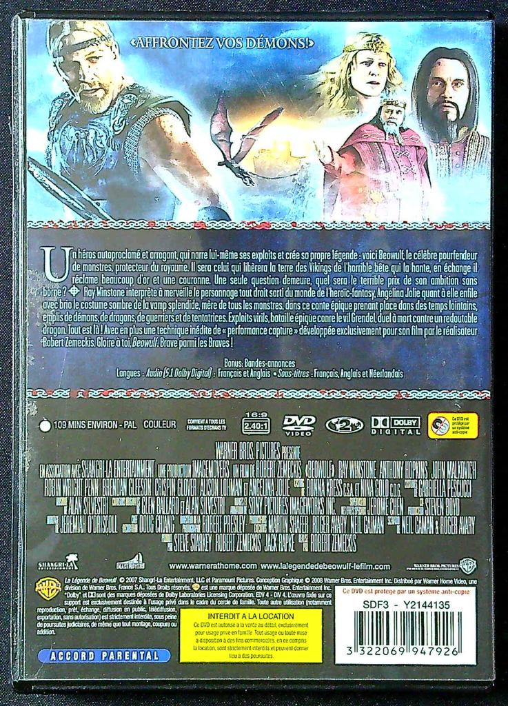 Dvd – La Légende de Beowulf – Film – Action Fantastique