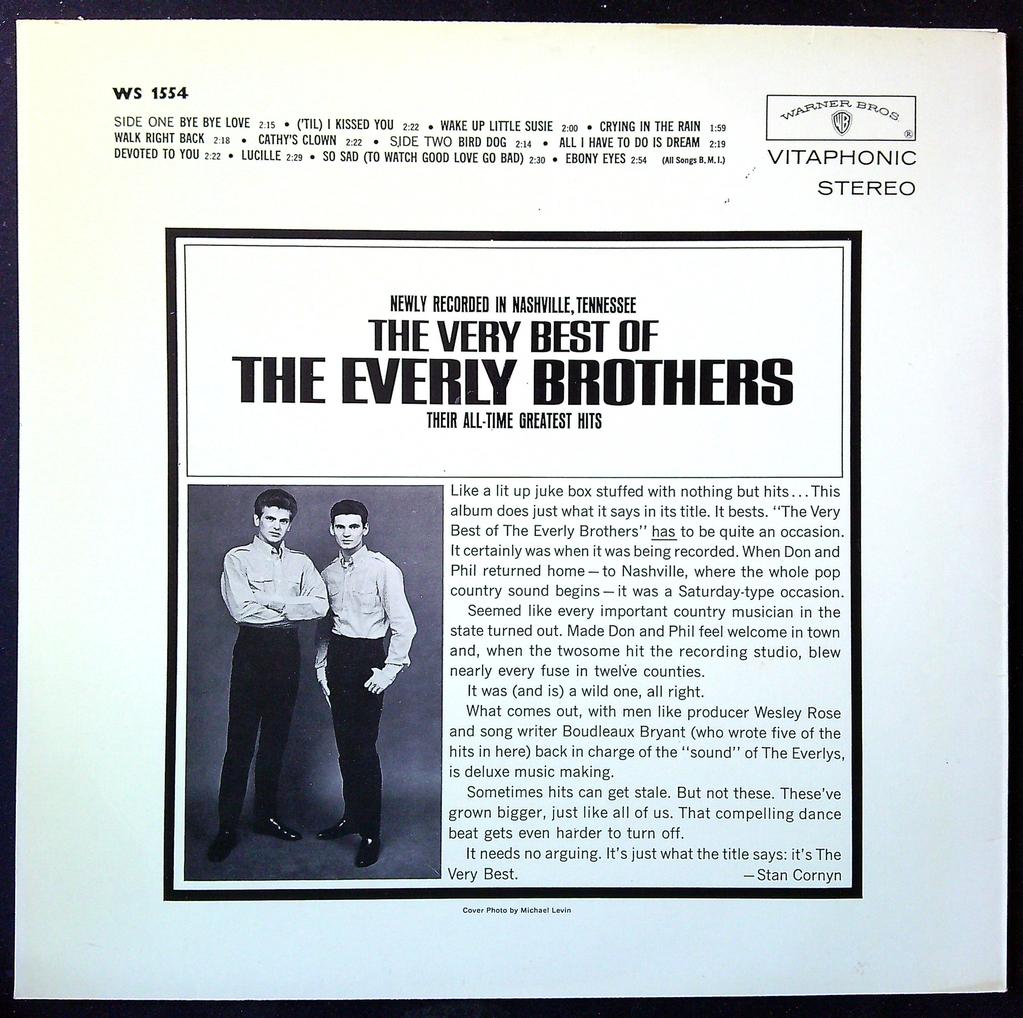 vinyle The Very Best of The Everly Brothers Warner Bros