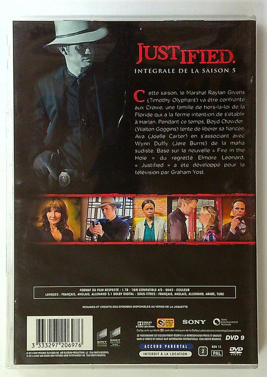 Dvd Justified Intégrale de la Saison 5 Sony