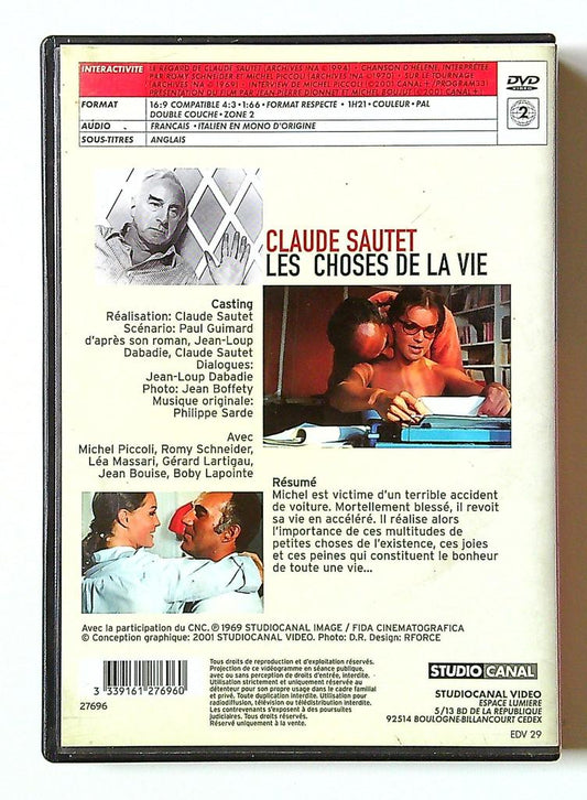 dvd Les Choses de la Vie Claude Sautet Studio Canal