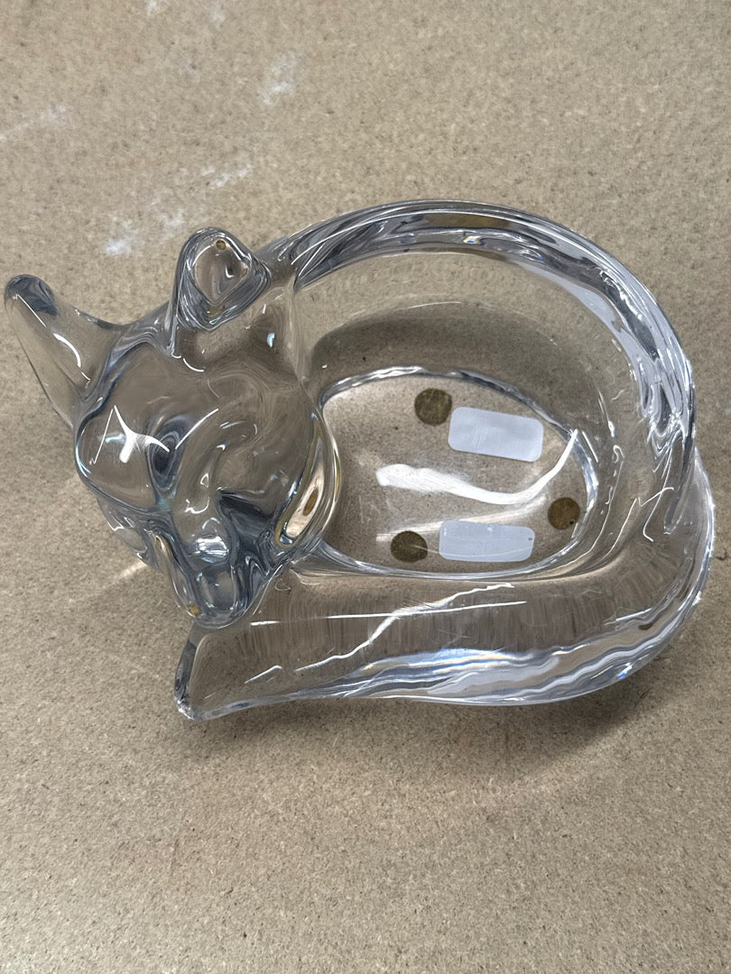Vide-poche – Art Vanneau – Ornements – Chien Loup Renard en verre