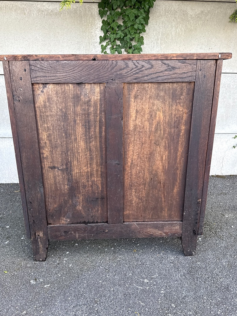 Bibliothèque en bois marron – Vintage – Mobilier – Style rustique