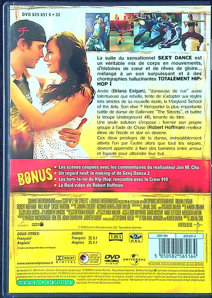 Dvd Sexy Dance 2 – Universal – Cinéma – Danse urbaine