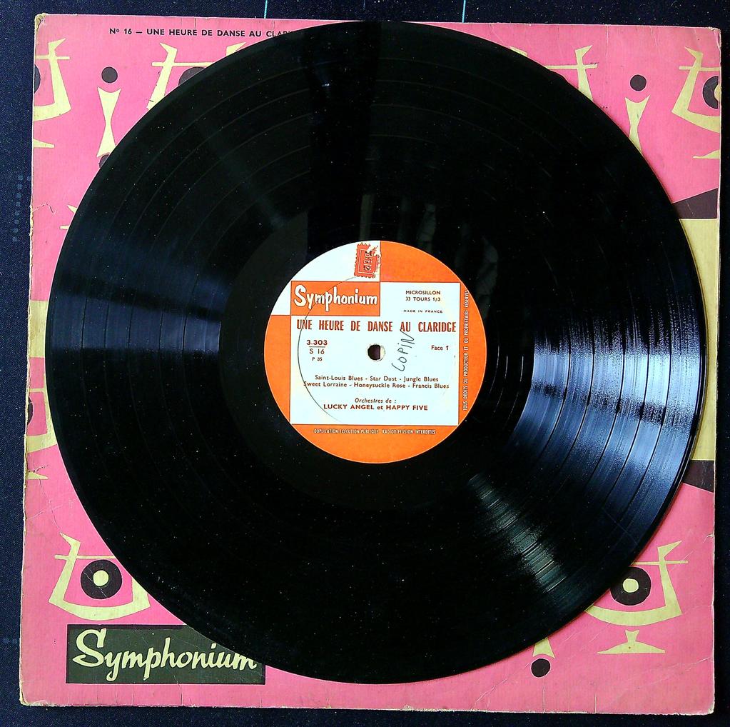 Disque vinyle – Symphonium – Musique – Danse au Claridge