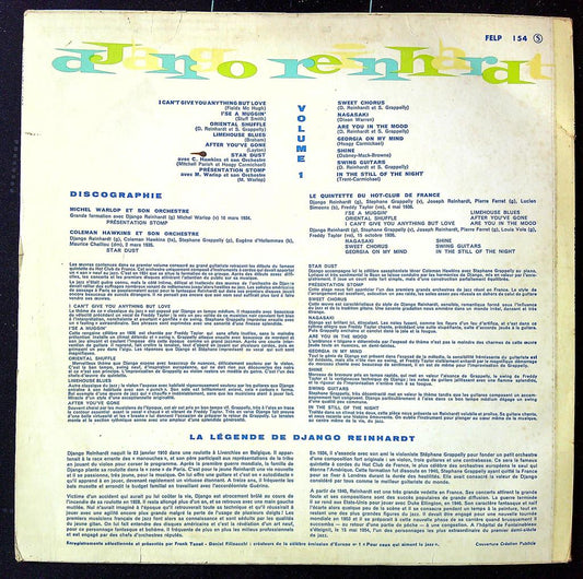 Disque vinyle – Django Reinhardt Vol. 1 – Vinyle – Jazz
