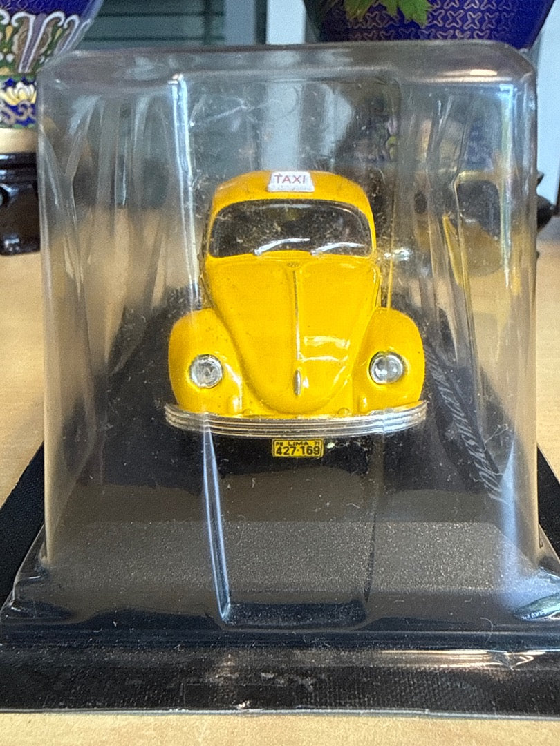 Voiture miniature – Vw Beetle Taxi – Jouet – Jaune blister