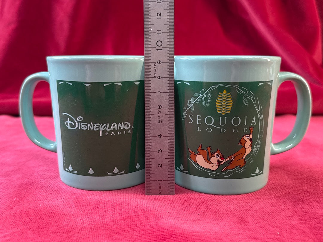 Lot de 2 mugs Disneyland Paris Sequoia Lodge, Tic et Tac