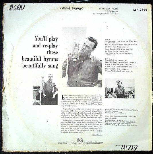Vinyle 33 tours Eddy Arnold Faithfully Yours Rca Victor