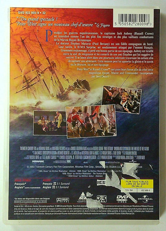 Master and Commander Dvd Russell Crowe Universal