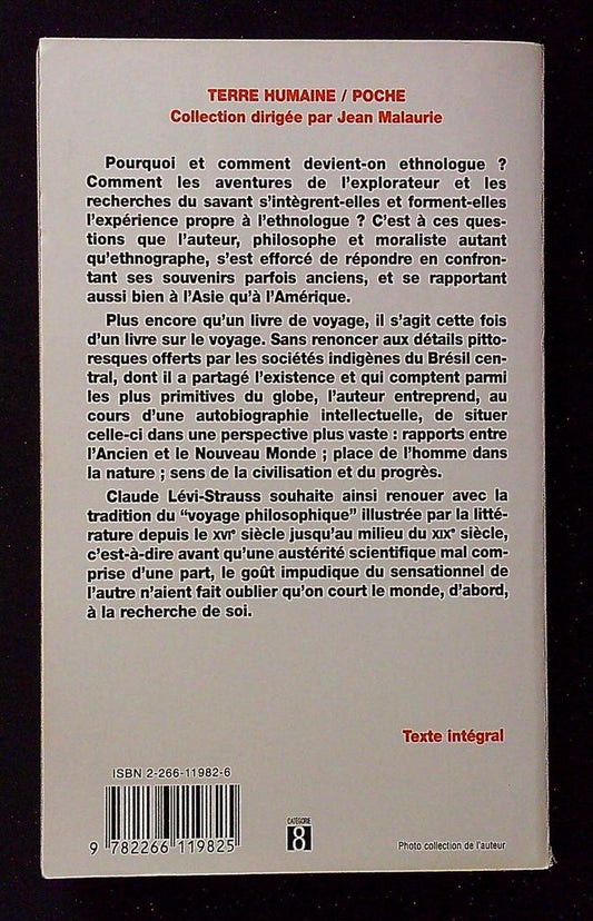 Livre Claude Lévi-strauss – Pocket – Tristes tropiques